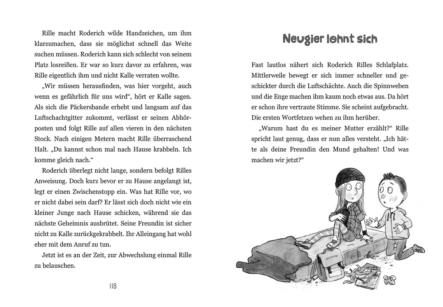 Rille aus dem Luftschacht